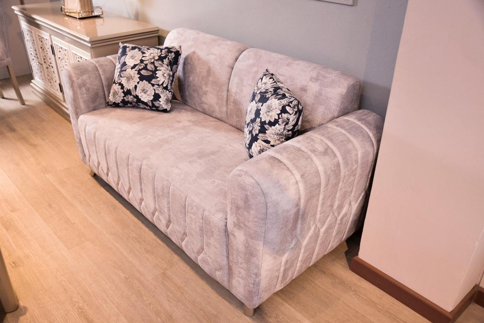 SALA ALICANTE NATURAL MESA PUFF TAPIZ BEIGE