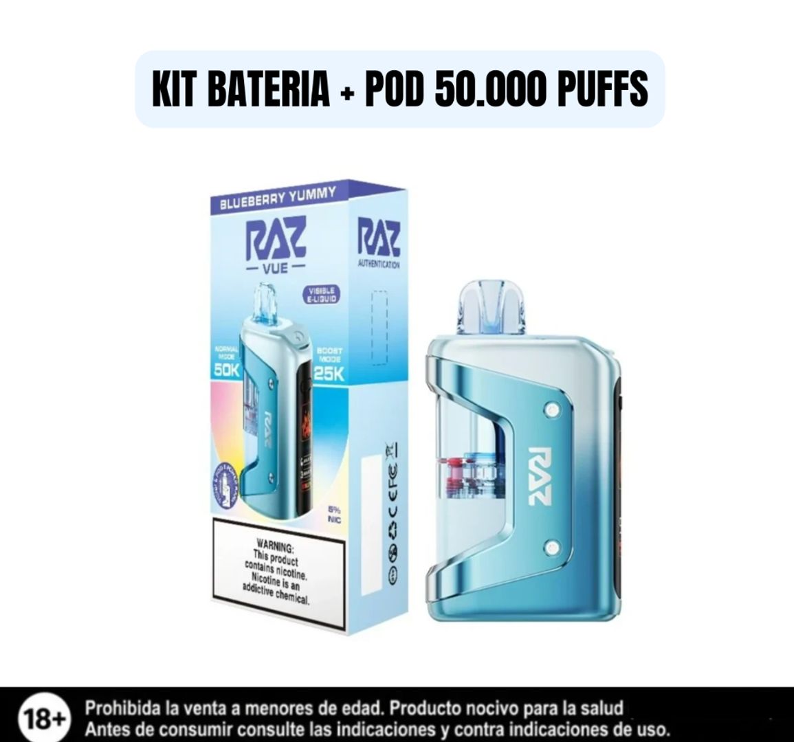 Raz Kit Blueberry Yummy 50.000 Puffs