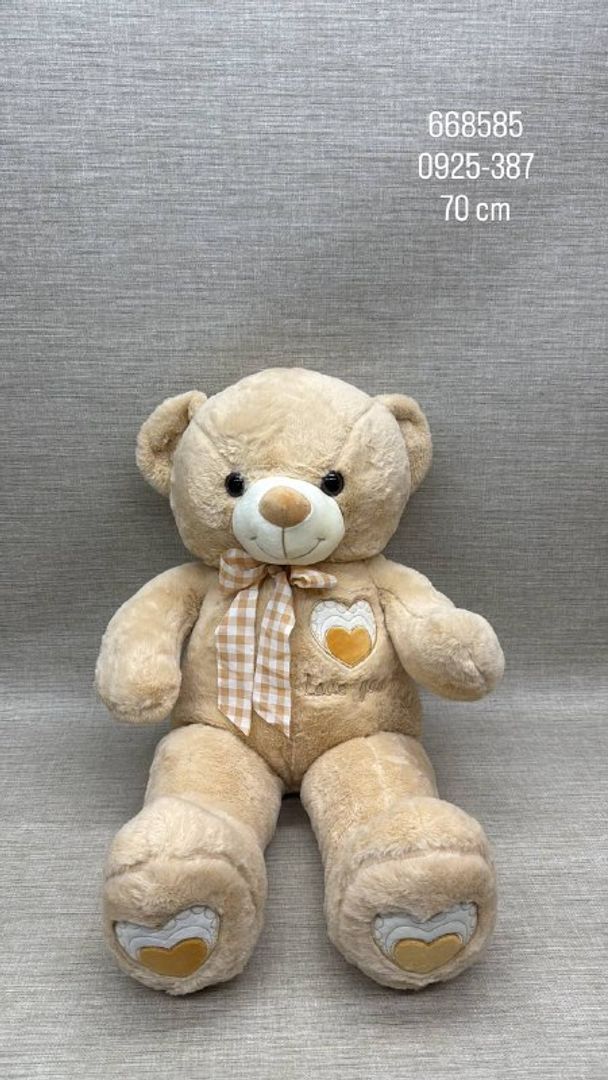 OSO PATAS LARGAS CON CINTA 70 CM