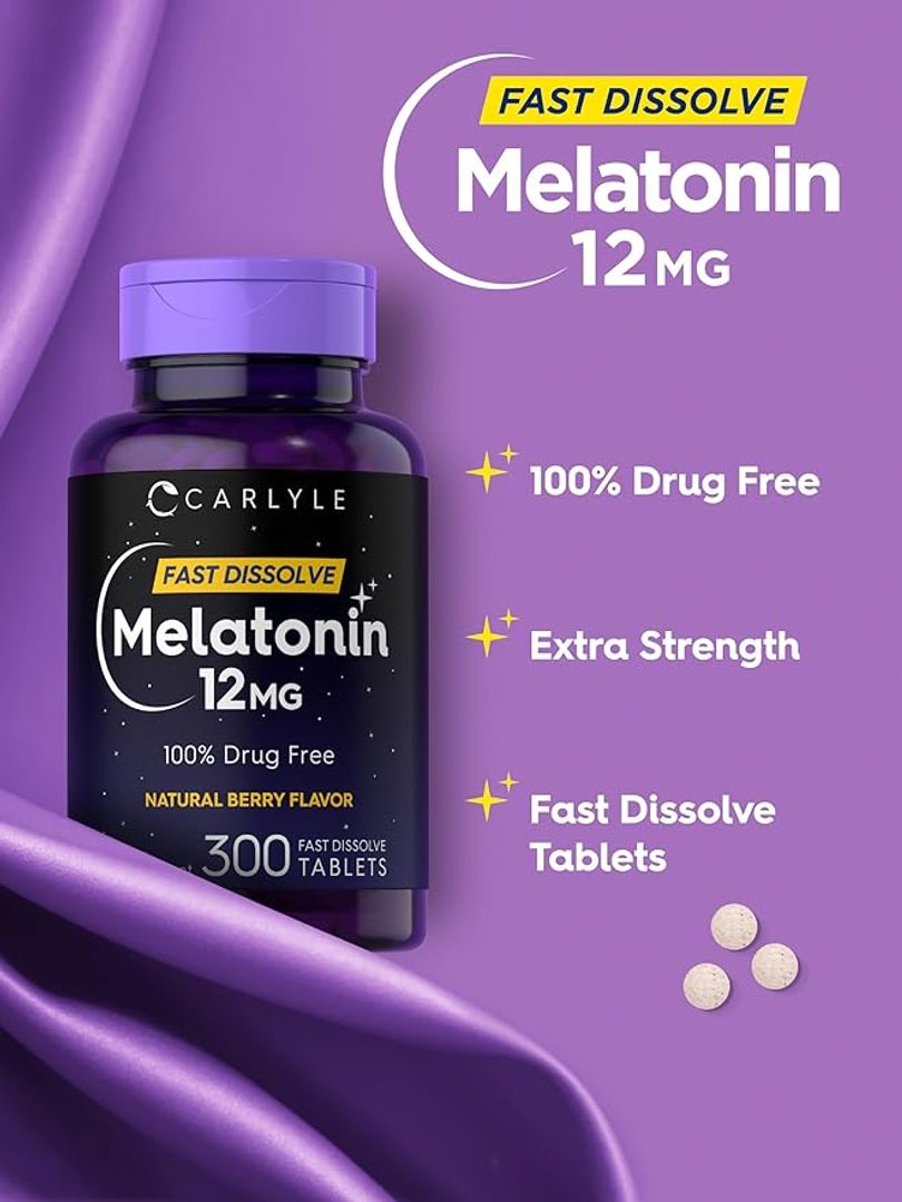 Melatonina 12 mg 300 comp Carlyle 