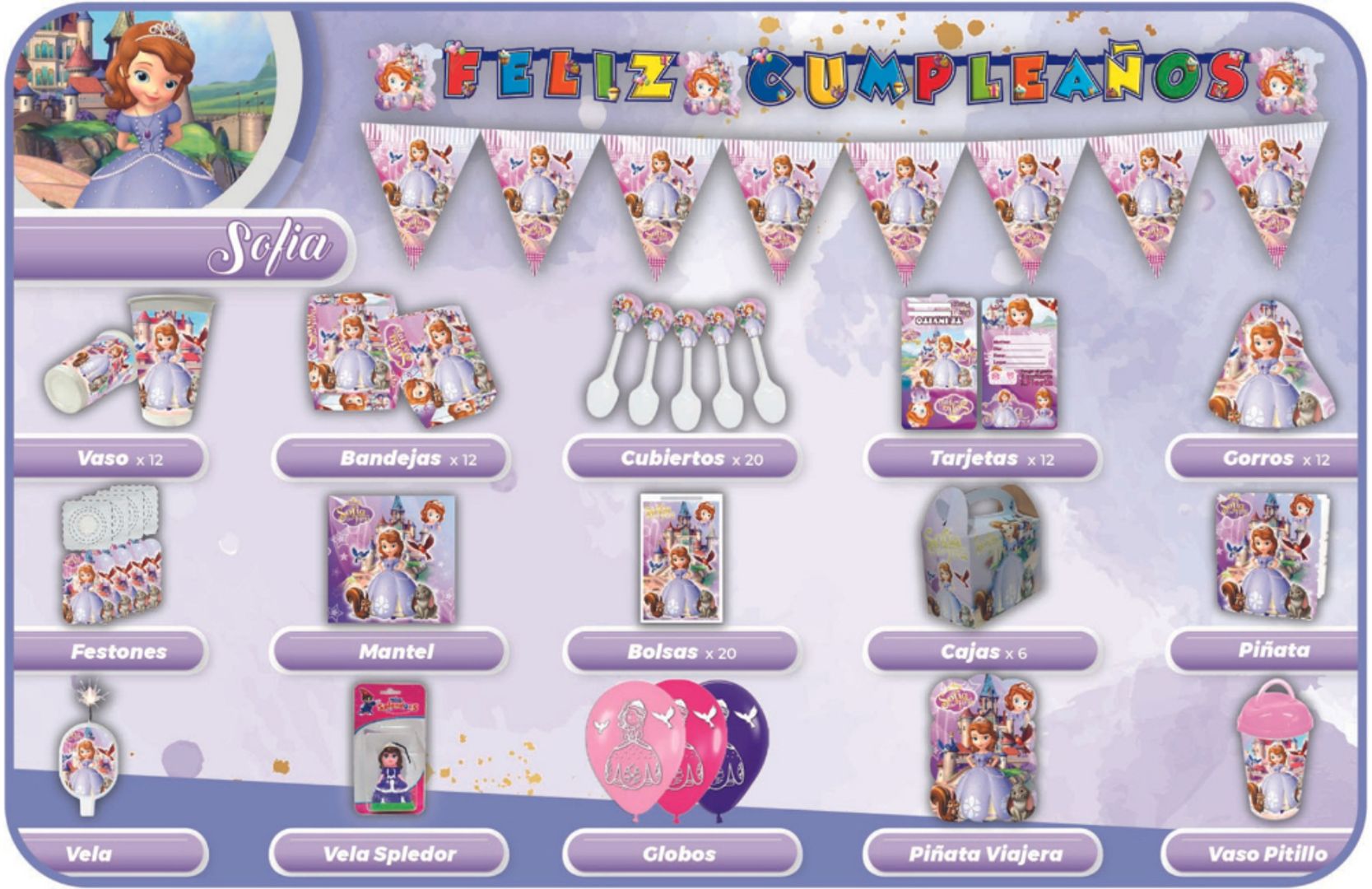 DECORACIÓN PRINCESA SOFIA