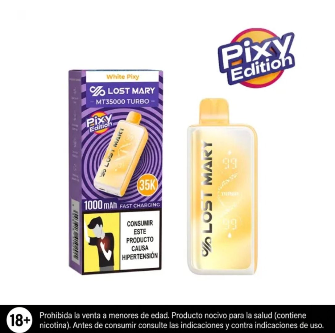 Vape Lost Mary White Pixy 35.000 Puffs Mt Turbo