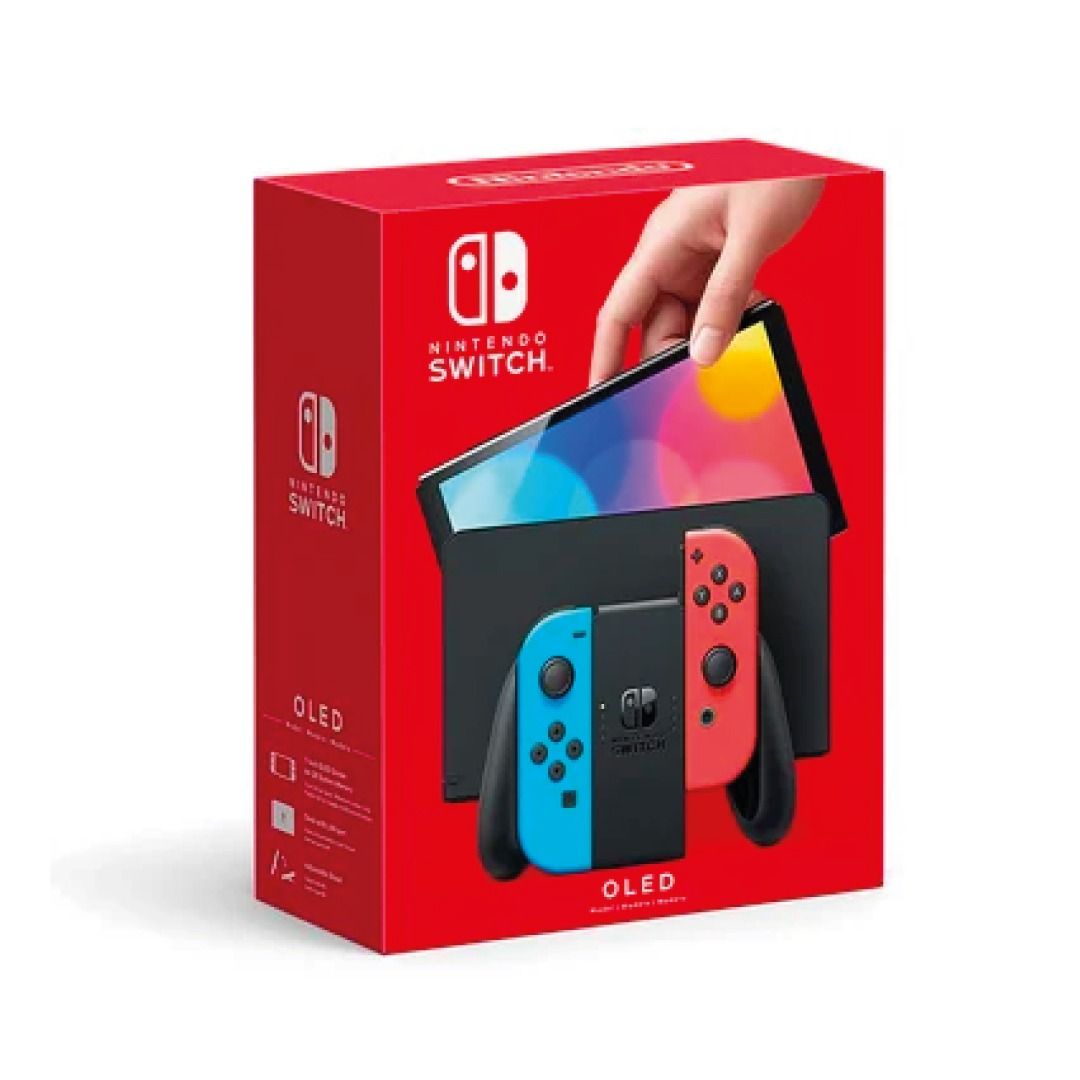 CONSOLA NINTENDO SWITCH OLED NEON ROJO/AZUL