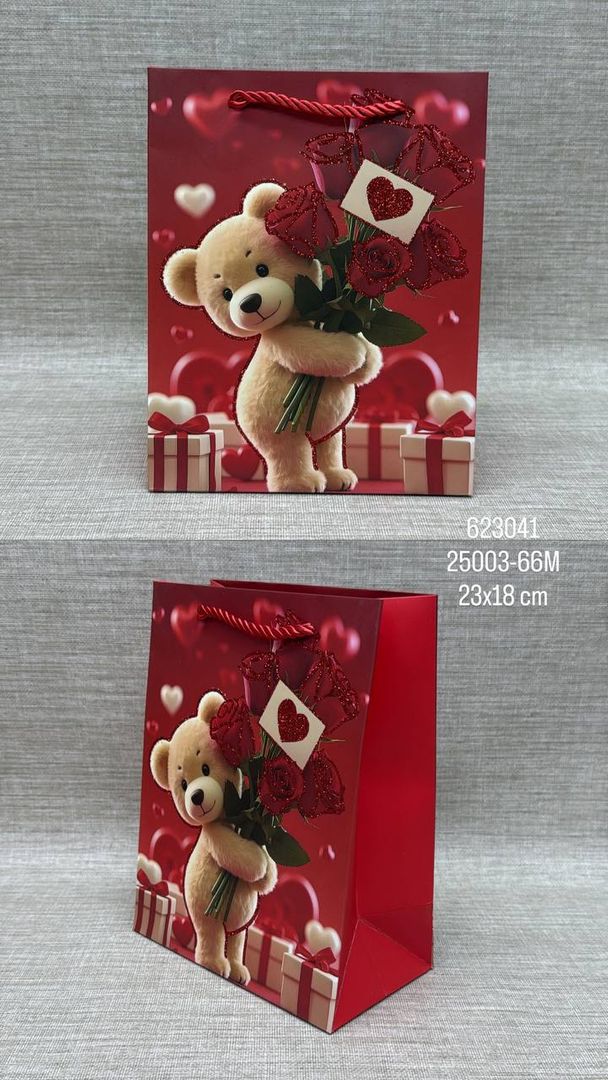 BOLSA DE REGALO SURTIDA OSOS 23x18 CM