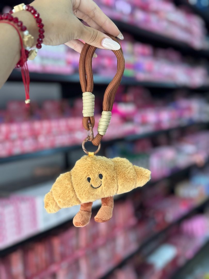 Llavero Croissant de Peluche