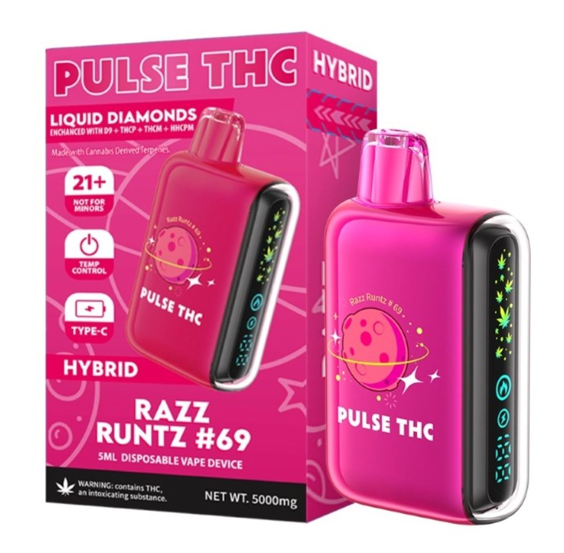 Geek Bar Pulse THC 5g Razz Runtz Indica
