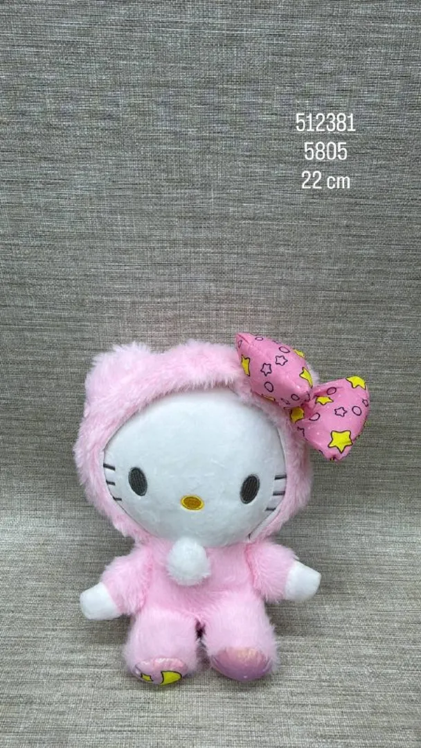 COLECCIÓN SANRIO CON PIYAMA (HELLO KITTY) 22 CM