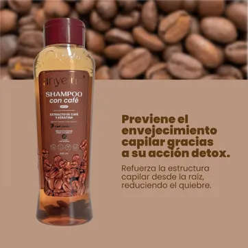 SHAMPOO CON CAFÉ 500ml - imagen 3