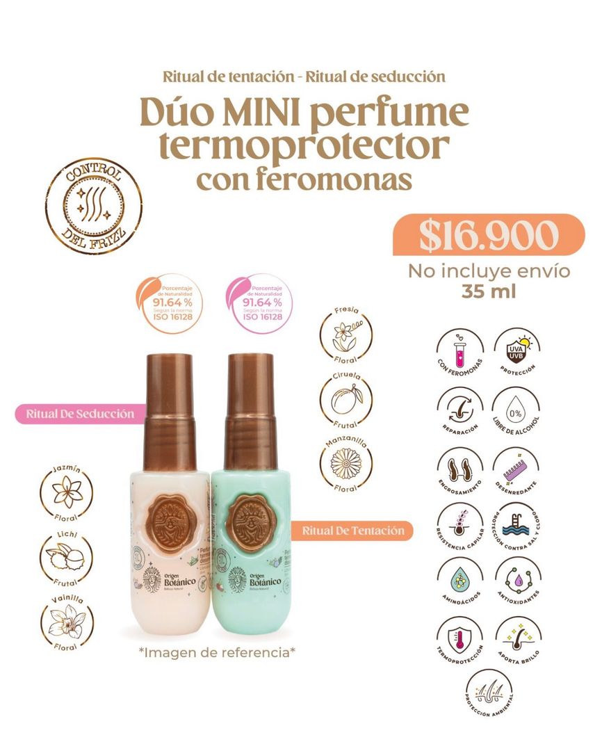 Dúo mini perfume termo protector 