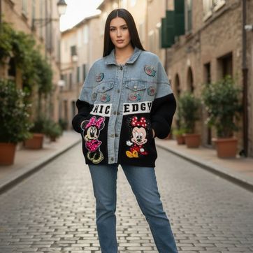 CHAQUETA MICKEY LAN Y DENIM - imagen 1