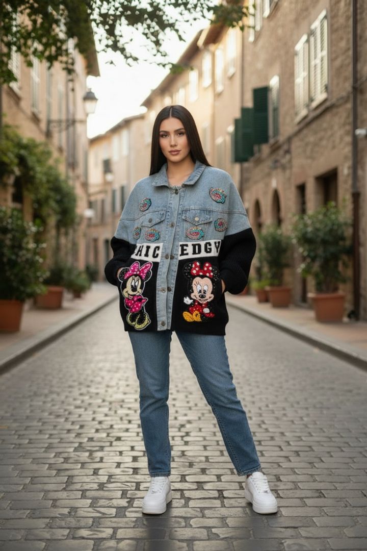 CHAQUETA MICKEY LAN Y DENIM