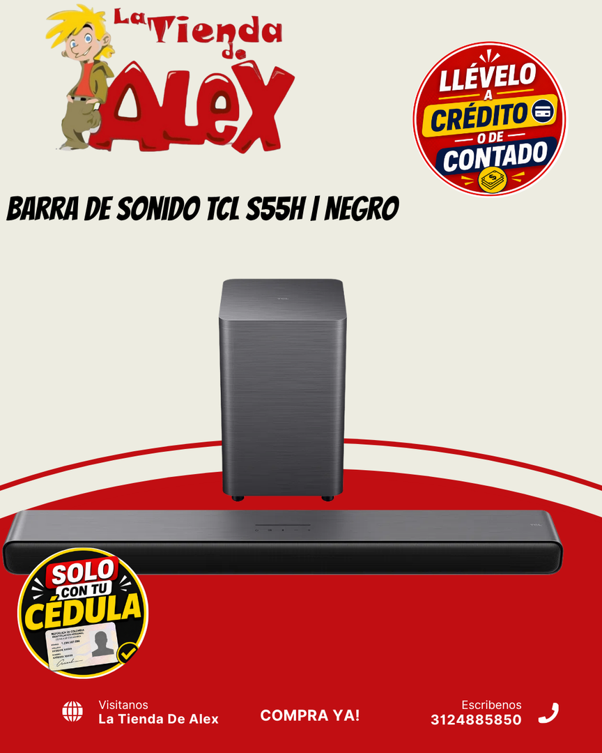 Barra de Sonido TCL S55H