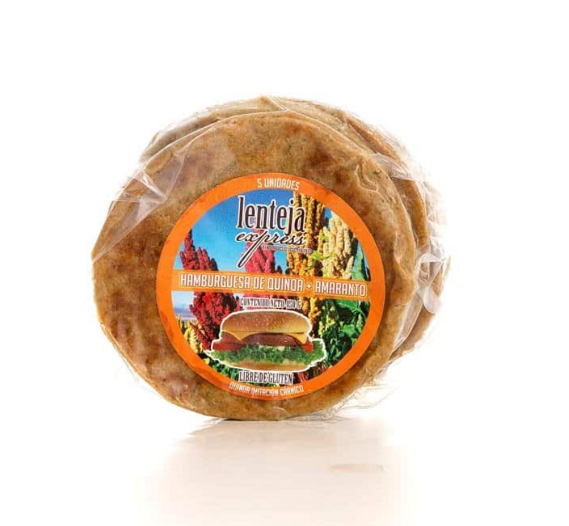 HAMBURGUESA DE QUINUA (LENTEJA EXPRESS)