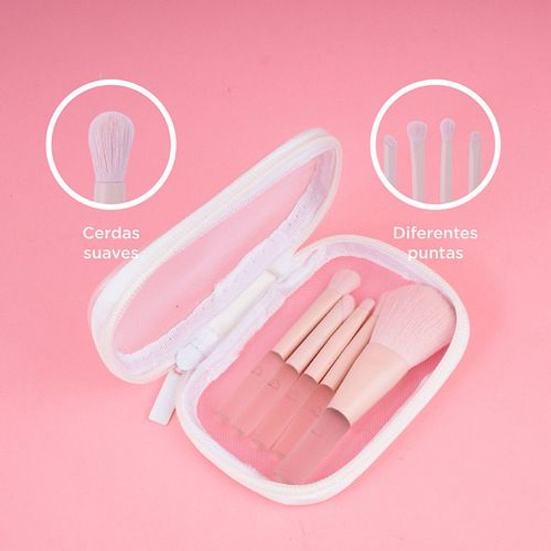MINI BROCHAS CON ESTUCHE RUBY FACE