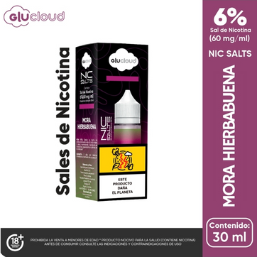Imagen del producto Glucloud E-liquid Esencia Mora Hierbabuena 5% Nicotina