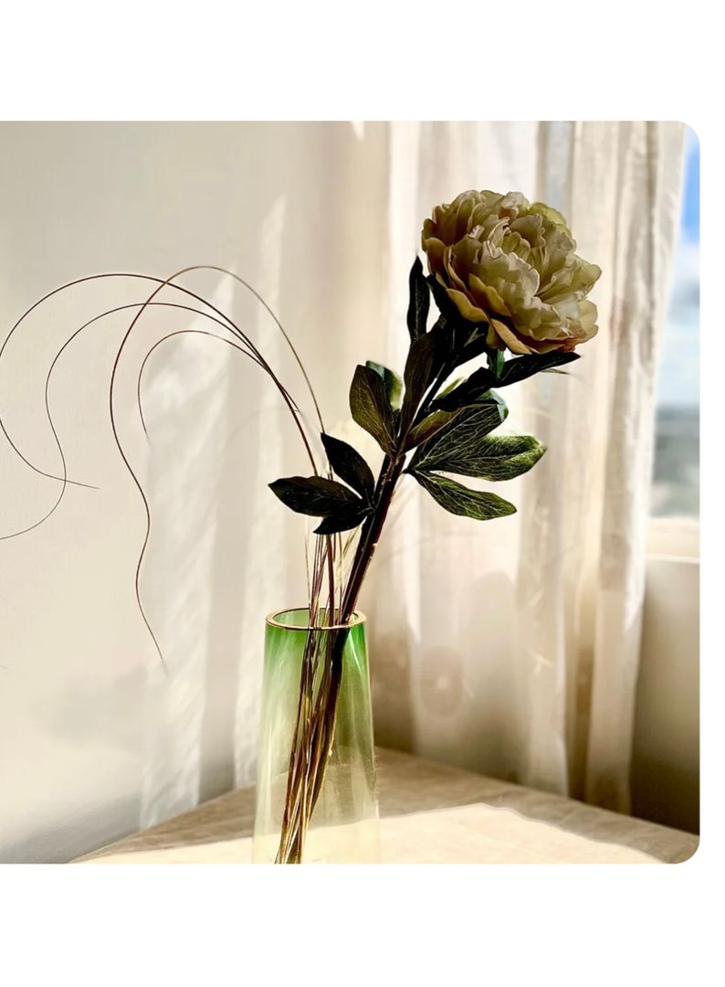 Florero Vidrio Verde 