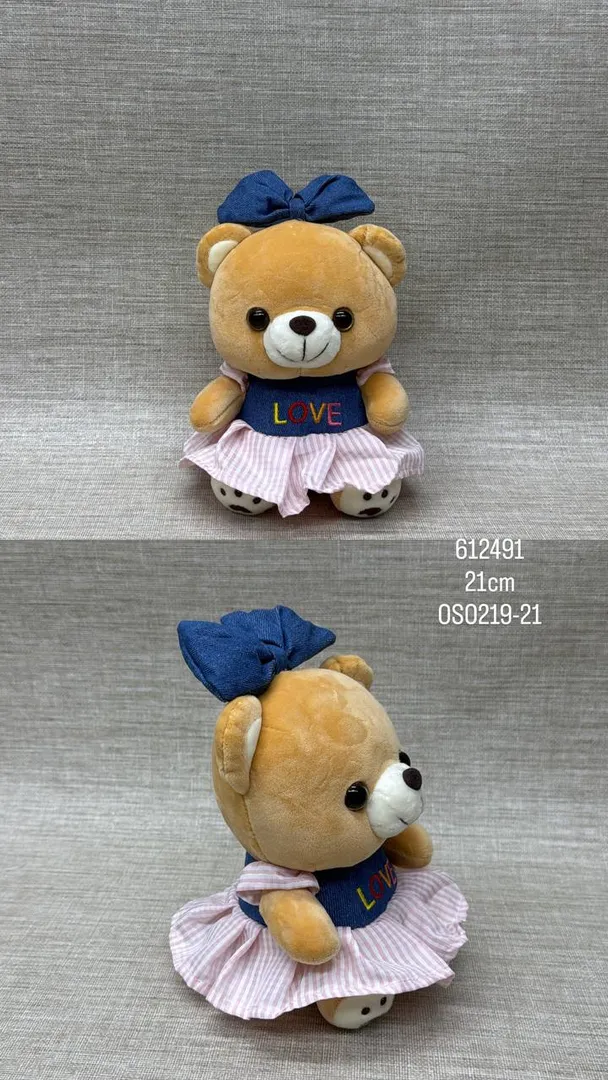 OSITA CON VESTIDO "LOVE" 21 CM