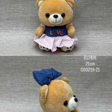 Imagen del producto OSITA CON VESTIDO "LOVE" 21 CM