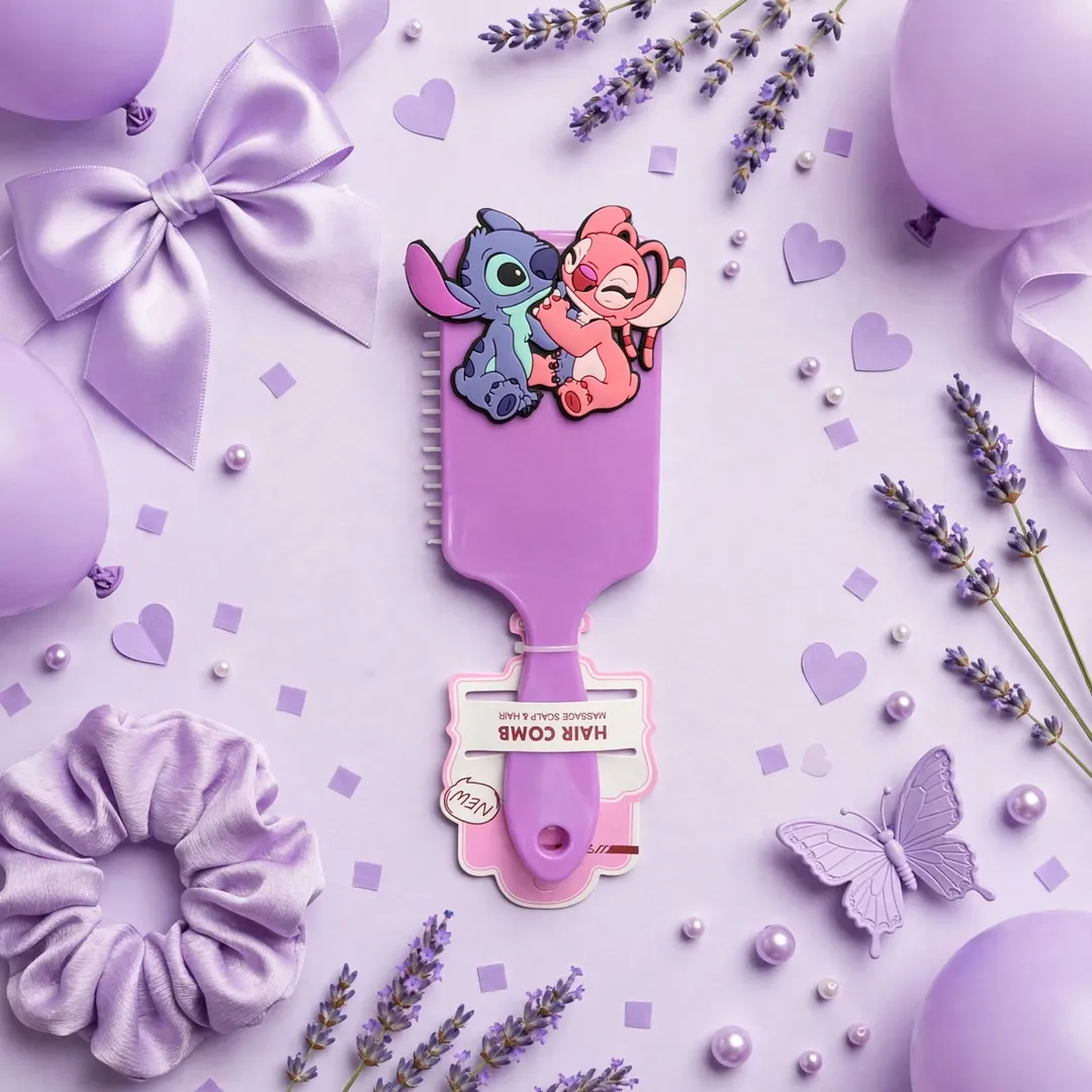 CEPILLO STITCH CON APLIQUE