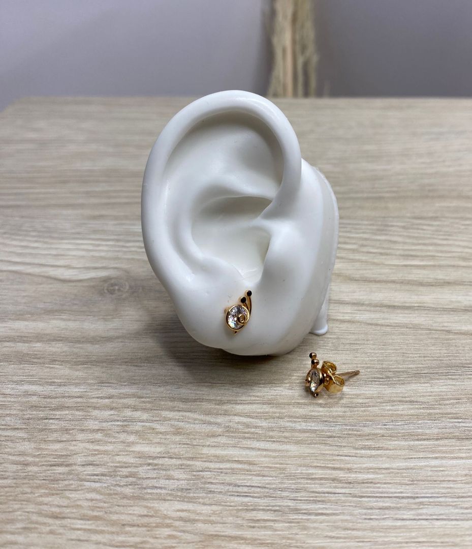 Topo caracol, oro rosa, covergold 
