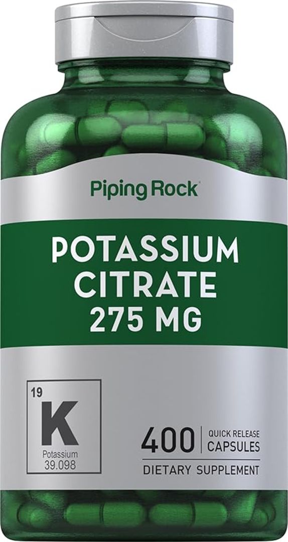 Potasio Citrato de Potasio 275MG 400 CAPPiping Rock