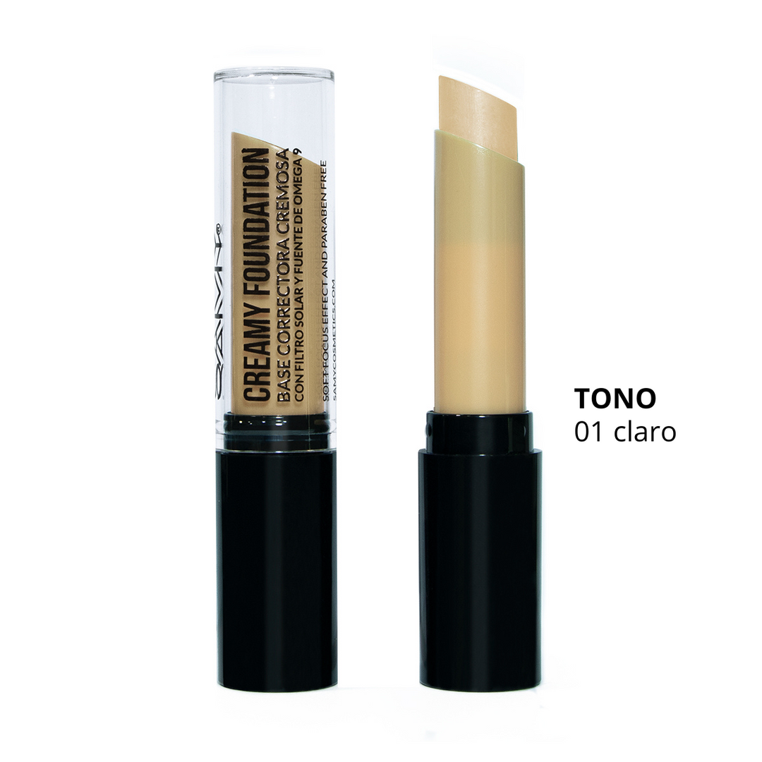 BASE CORRECTORA CREMOSA EN BARRA SAMY