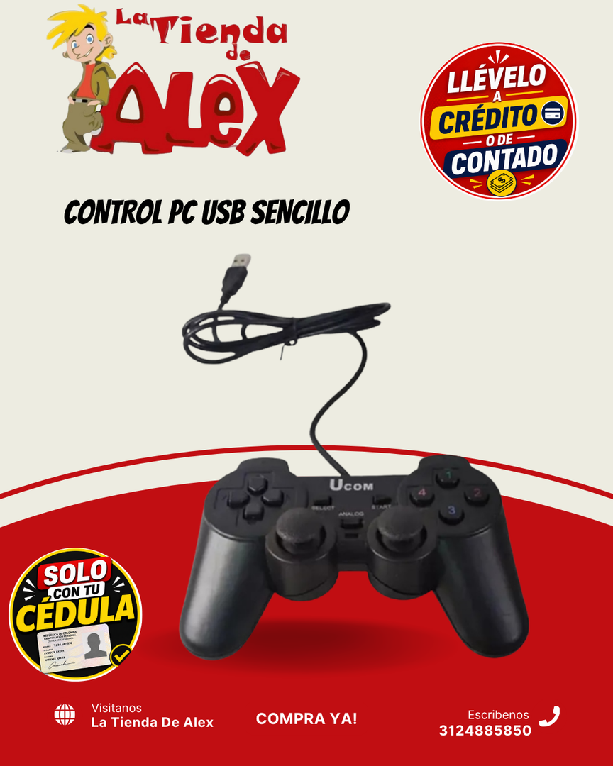 CONTROL PC USB SENCILLO