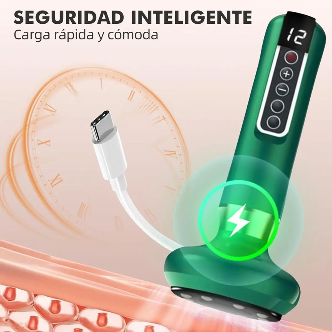 MASAJEADOR ELECTRICO CORPORAL VENTOSA CALOR