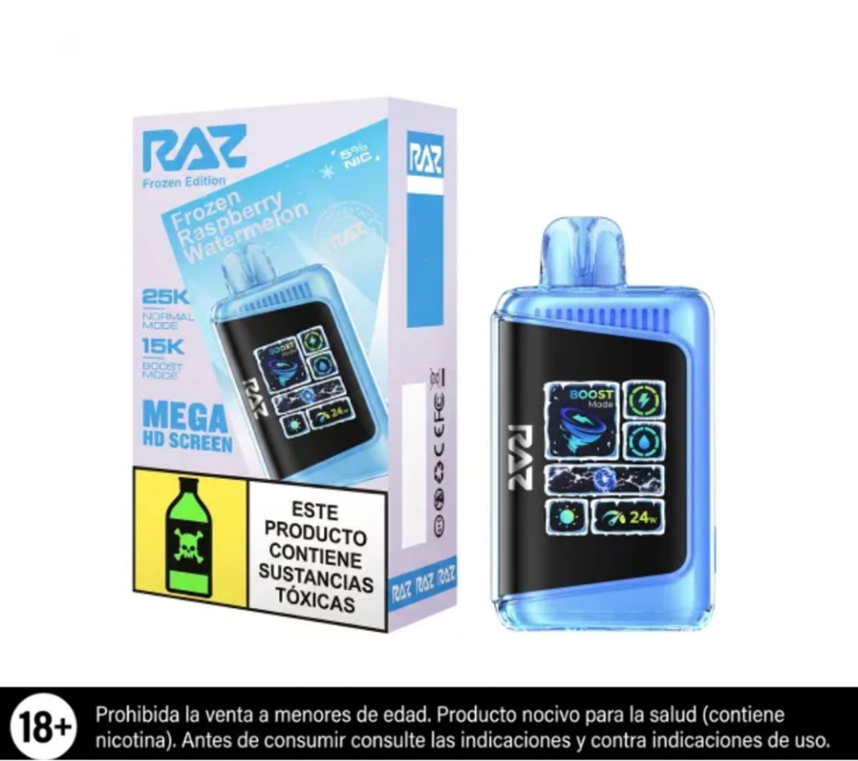 Raz Frozen Raspberry Watermelon 25.000 Puffs