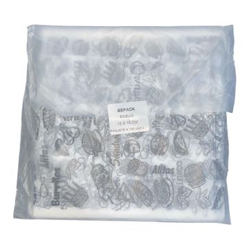 Ñ. LAMINA BOLSILLO L PARA AREPAS O HAMBUERGUESAS 15X15 PAQ X 100 UND  - imagen 1