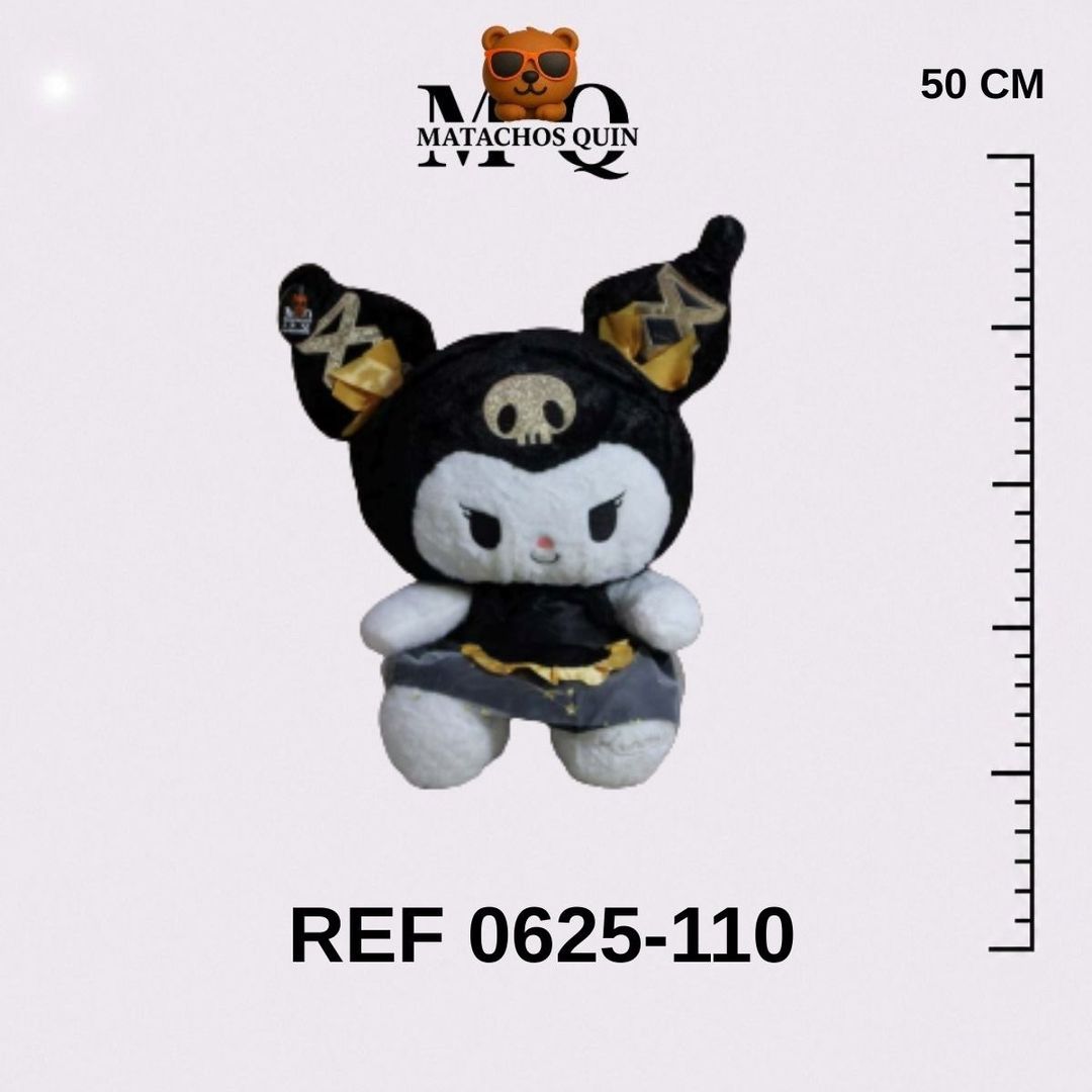 KUROMI CON MOÑITOS DORADOS