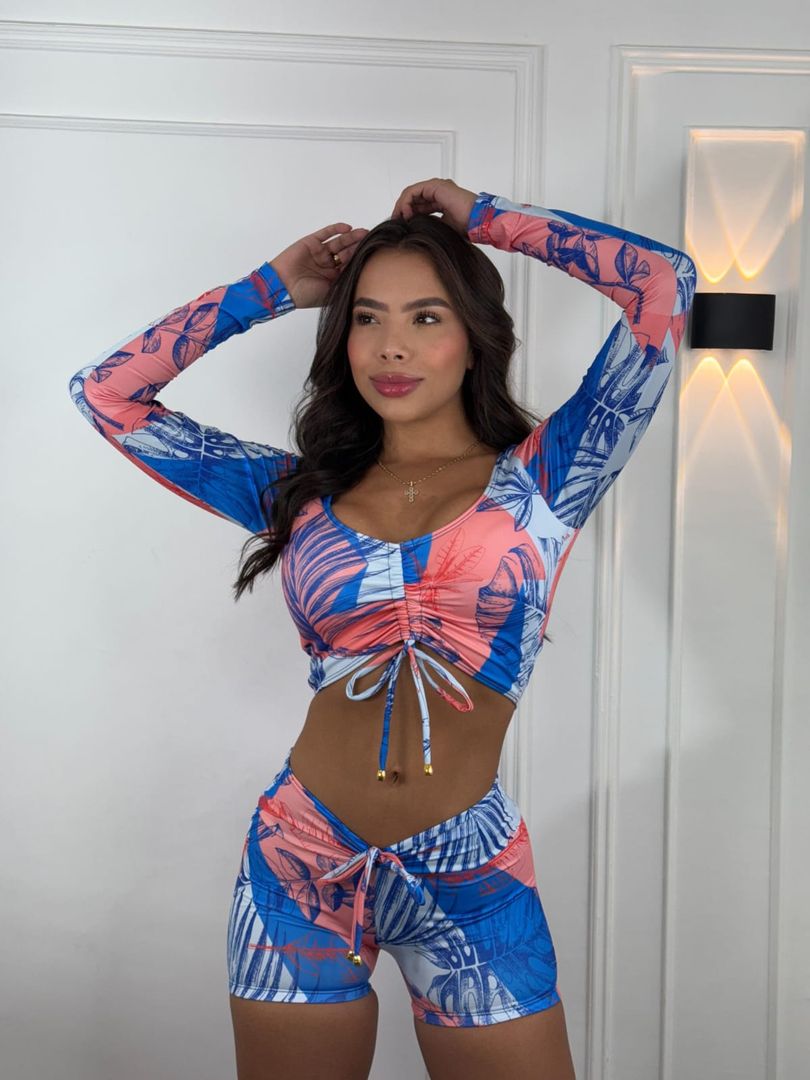 Bikini buzo estampado