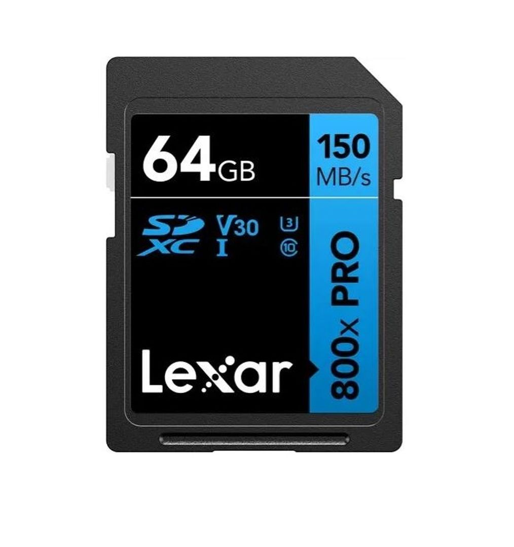 Memoria SD Lexar 64GB 800x Pro