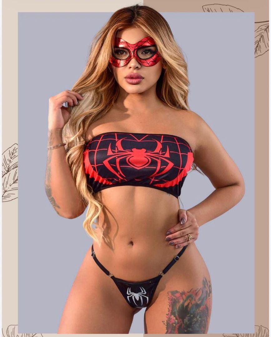 MINI DISFRAZ ARAÑA black