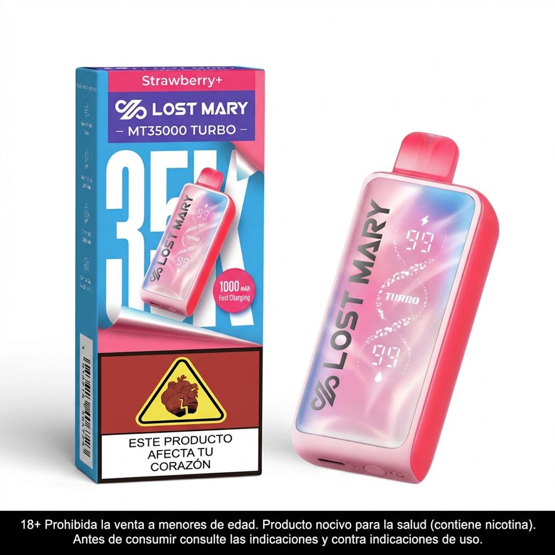 Lost Mary Strawberry 35.000 Puffs Mt Turbo