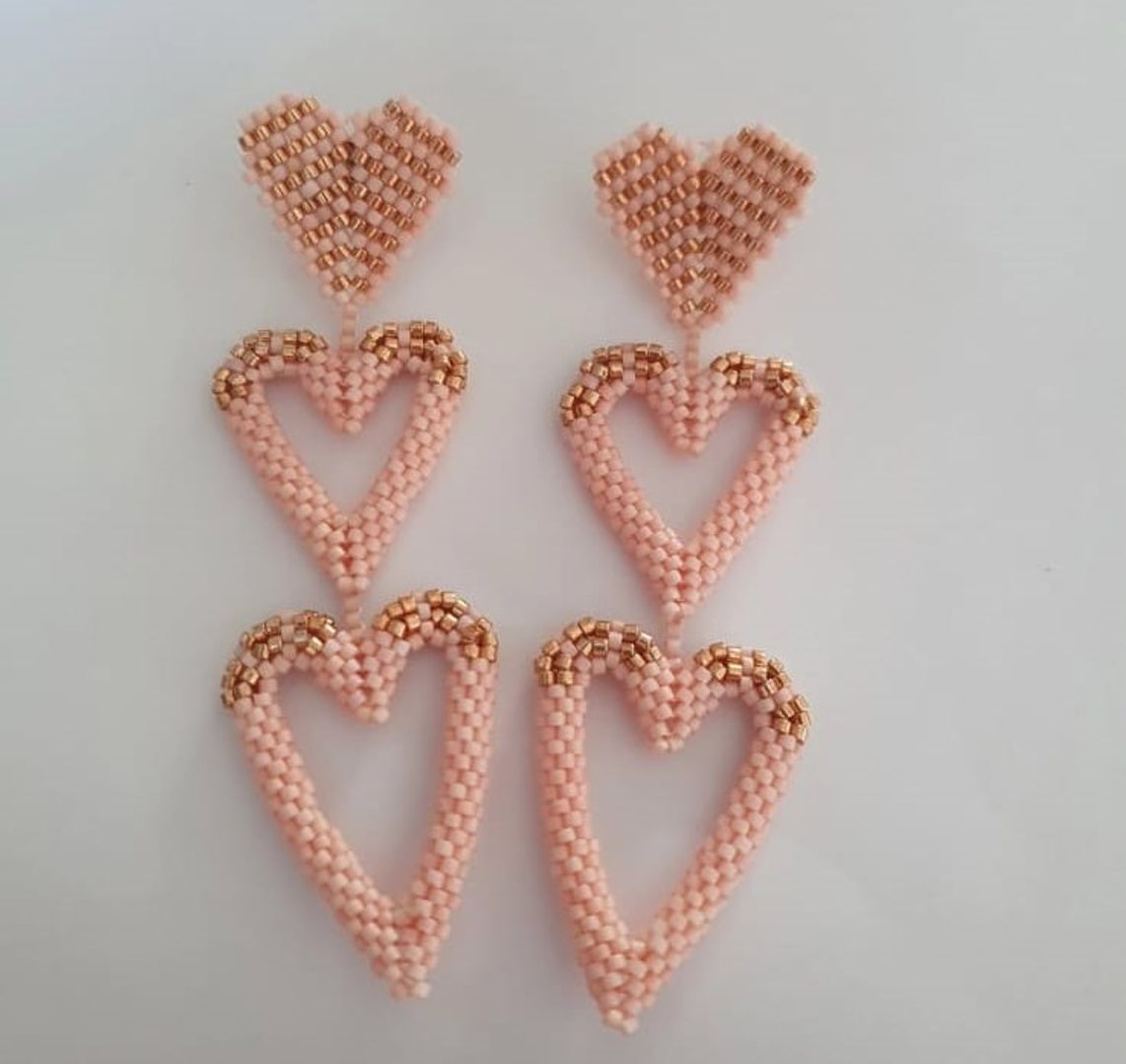 Arete Trio Corazón Esqueleto Miyuki