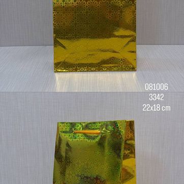 Imagen del producto BOLSA DE REGALO DORADA 22X18 CM