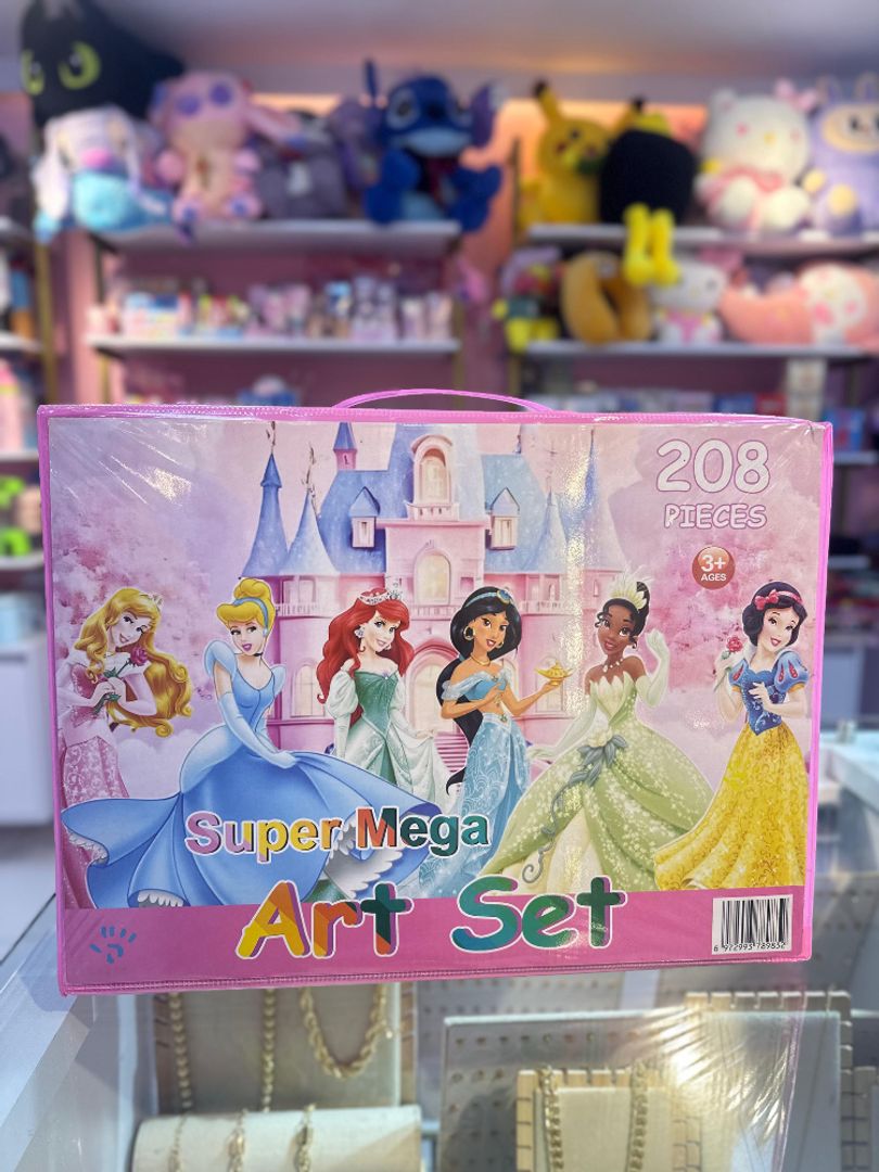 Set de arte 208 piezas diseños niña 