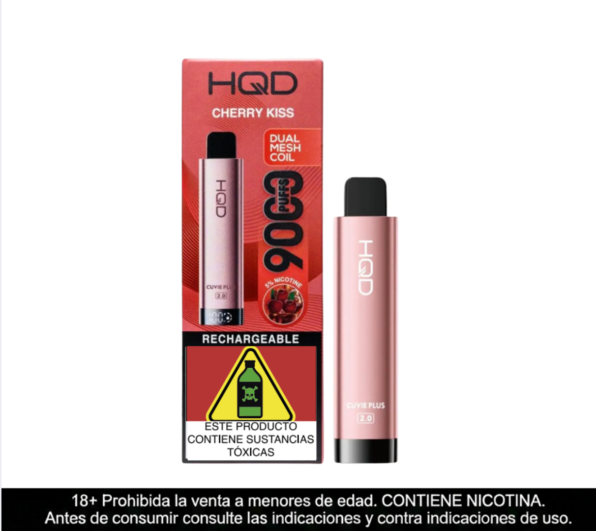 Hqd Cuvie Plus 2.0 Cherry Kiss 9.000 Puffs
