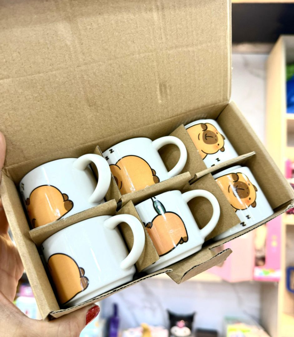 SET POCILLO X 6 CAPIBARA 