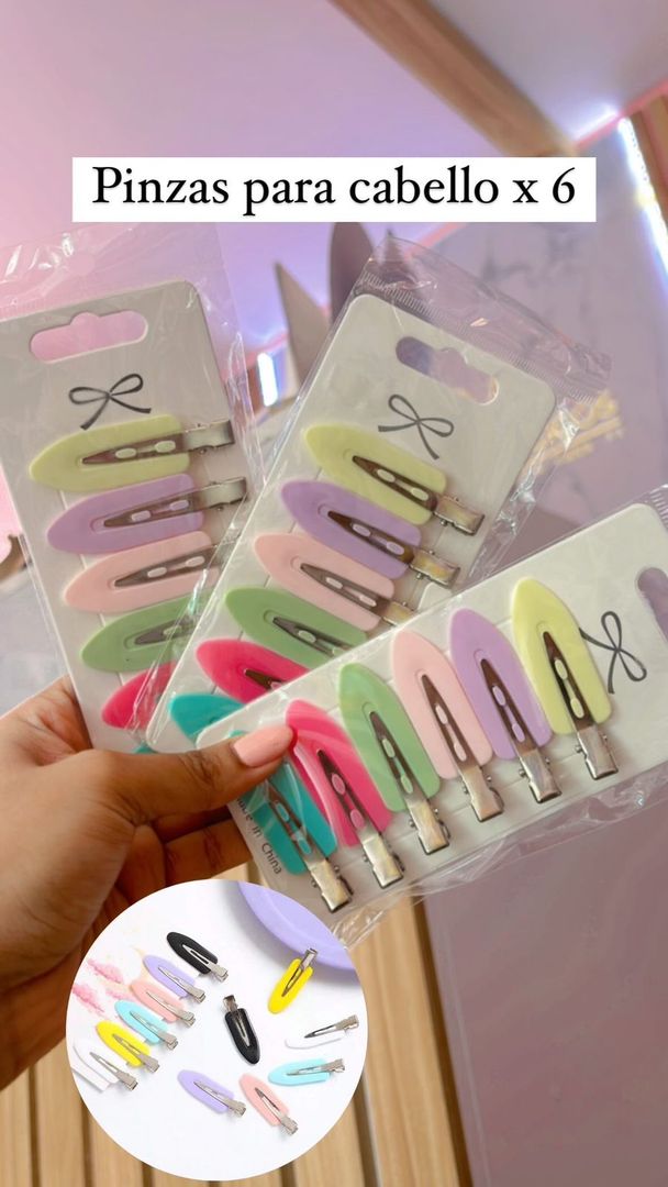 Hebillas Para Cabello X 6