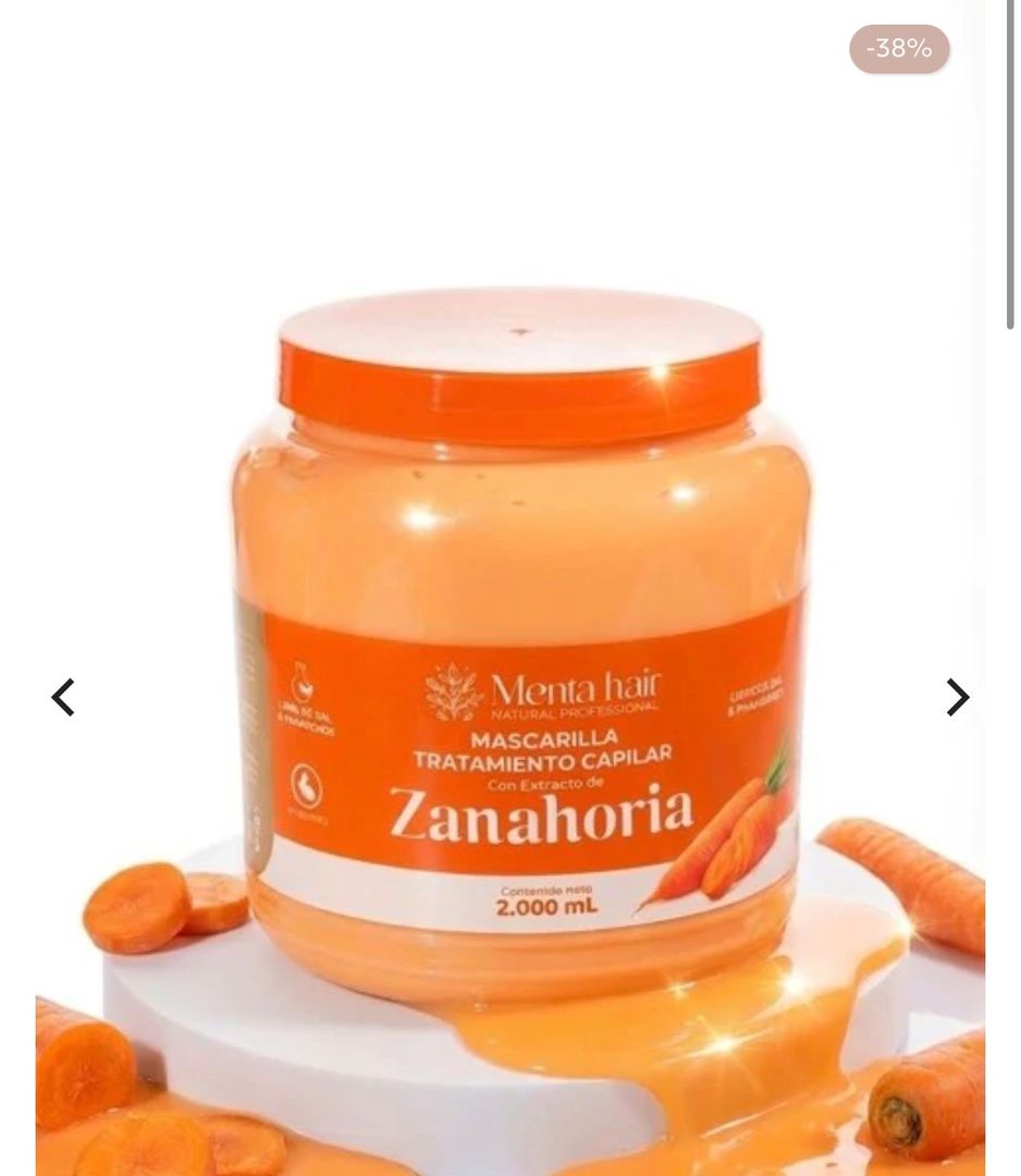 TRATAMIENTO CAPILAR ZANAHORIA COLAGENO VITAMINA E