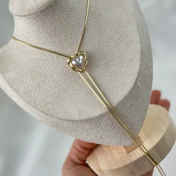 Imagen del producto Corbatín corazón perla 