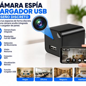 Imagen del producto Cámara Espía Cargador Wi-Fi