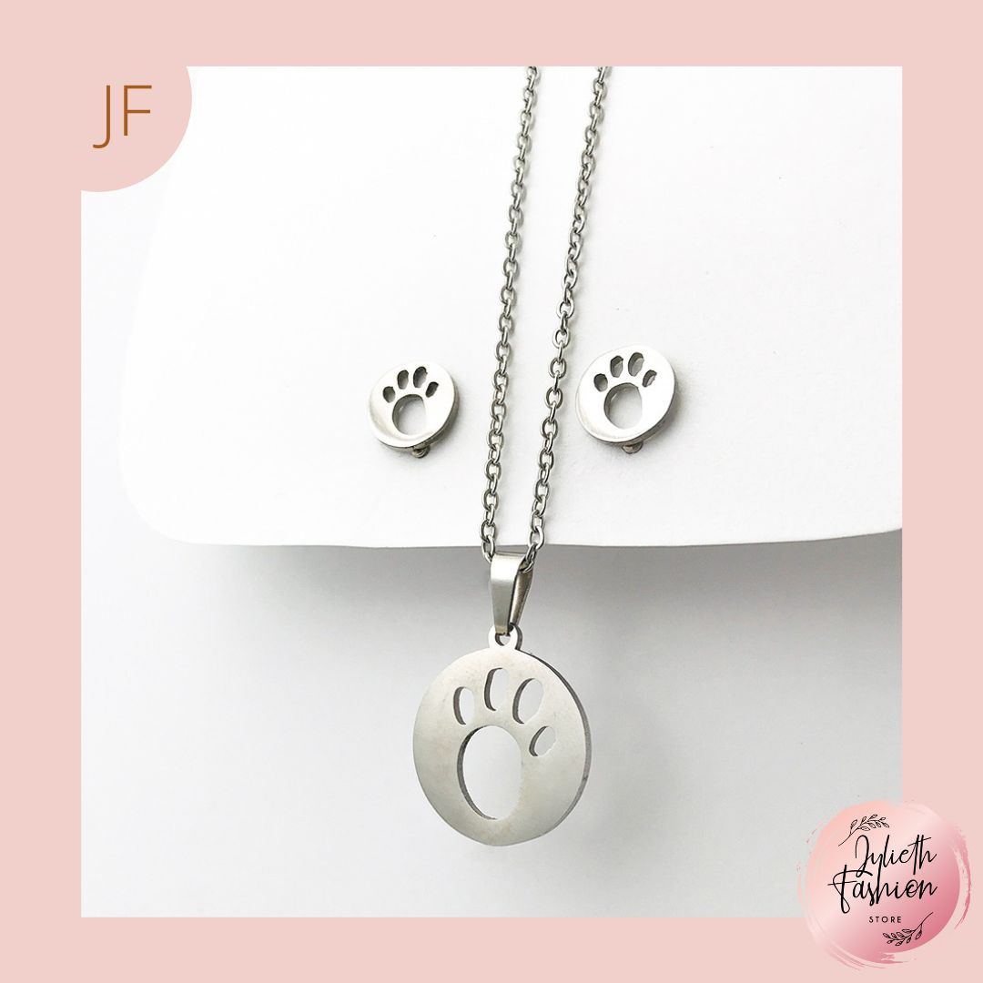 CONJUNTO COLLAR DIJE ARETES 