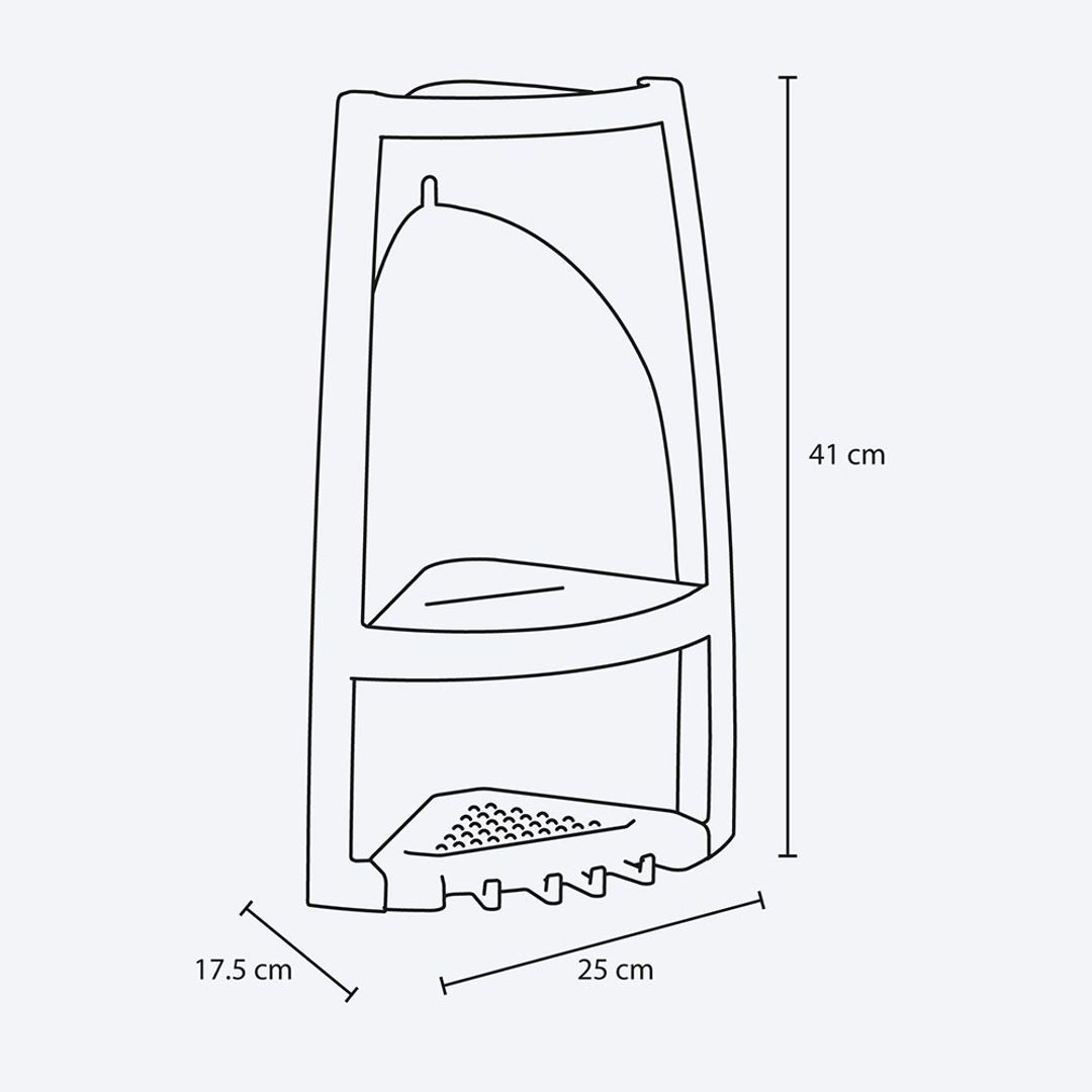 ESQUINERO DE BAÑO TAUPE RIMAX	