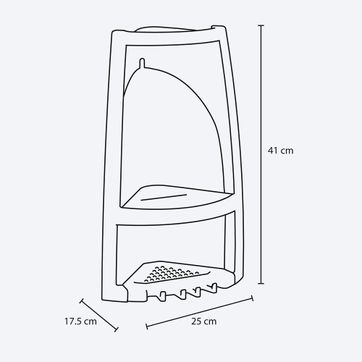 ESQUINERO DE BAÑO TAUPE RIMAX	 - imagen 2