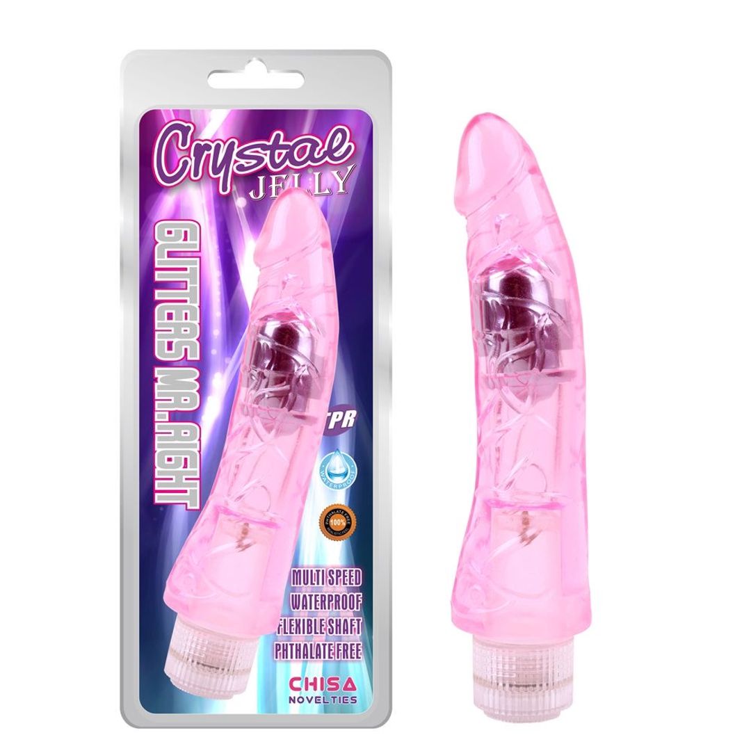 Vibrador Clásico Glitters Mr Right 