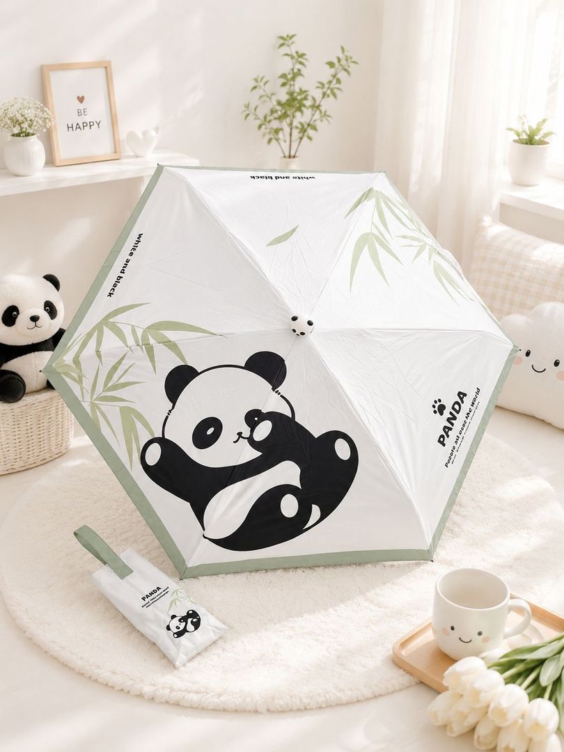 Mini sombrillas panda 3d 
