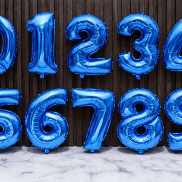Imagen del producto GLOBO FOIL 32” NUMERO AZUL